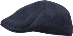 Flat Cap - Wigéns Pub Cap Melton Wool (dark Blue)