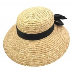 Hats - Milan Boater Straw Sun Hat (nature)
