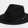 Hats - Brixton Messer Fedora Wool (black/black)