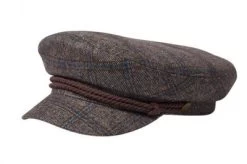 Fiddler Cap - Brixton Fiddler (navy Blue/brown)