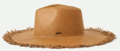 Hats - Brixton Jo Frayed Straw (brown)