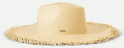 Hats - Brixton Jo Frayed Straw (honey)
