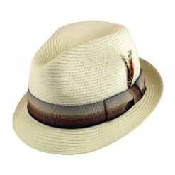 Hats - Summer Blues Trilby (white)