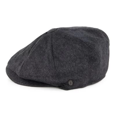Flat Cap - Jaxon Pure Wool Harlem Newsboy Cap (dark Grey) - Image 2