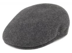 Gubbkeps / Flat Cap - Jaxon Hats Wool Flat Cap (dark Grey)