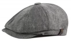 Flat Cap - Gårda Granton Newsboy Cap (dark Grey)