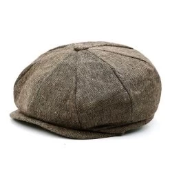 Flat Cap - Gårda Weston Newsboy Cap (brown)