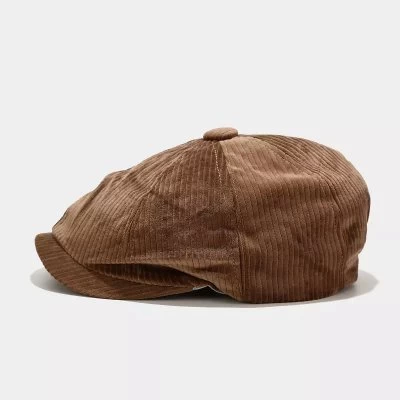 Flat Cap - GÄrda Belmont Corduroy Cap (brown)