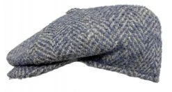 Flat Cap - Gårda Venice Wool Newsboy Cap (beige/blue)
