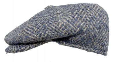 Flat Cap - Gårda Venice Wool Newsboy Cap (beige/blue)