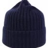 Beanies - Amanda Christensen Cashmere Wool Beanie (Navy)