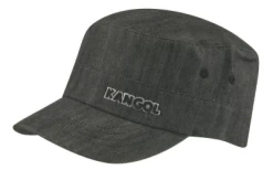 Flat Cap - Kangol Denim Army Cap (black)