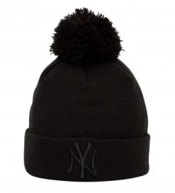 Beanies - New Era New York Yankees Pom Beanie (Black)