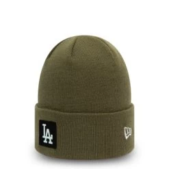 Beanies - New Era LA Dodgers Patch Cuff Beanie (Green)