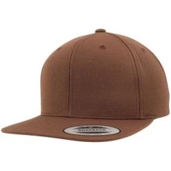 Caps - Flexfit Organic Cotton Snapback Cap (Brown)