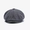 Flat Cap - Gårda Tywyn Herringbone (grey)