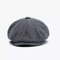 Flat Cap - Gårda Tywyn Herringbone (grey)