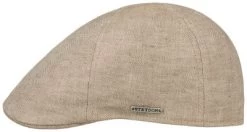 Flat Cap - Stetson Driver Linen Duck Cap (beige)