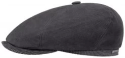 Flat Cap - Stetson Soft Cotton/Cord Cap (grey)