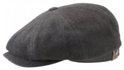 Flat Cap - Stetson Hatteras Wool/Cashmere (dark Grey)