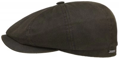 Flat Cap - Stetson Hatteras Cotton Mix (dark Grey)