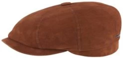 Flat Cap - Stetson Hatteras Goat Suede Exclusive (cognac)