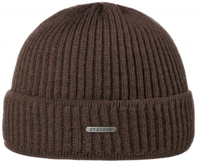 Beanies - Stetson Ambler Merino Beanie (brown)