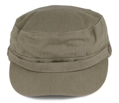 Flat Cap - Jaxon Hats Herringbone Army Cap (olive) - Image 2