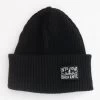 Beanies - Lemmelkaffe No Sleep Only Coffee Merino Beanie (Black)