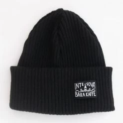 Beanies - Lemmelkaffe No Sleep Only Coffee Merino Beanie (Black)
