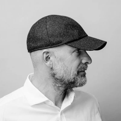 Caps - Wigéns Baseball Classic Earflap Cap Wool (Navy) - Image 2