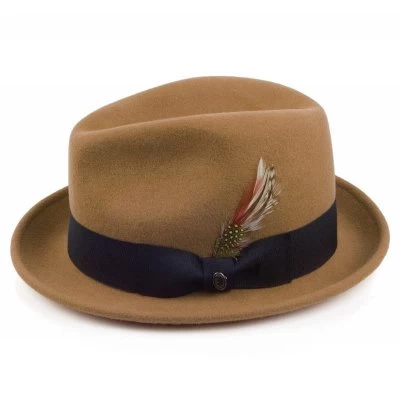Hats - Jaxon Crushable Blues Trilby (light Brown) - Image 2