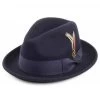 Hats - Jaxon Crushable Blues Trilby (navyblue)