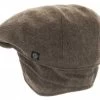 Flat Cap - CTH Ericson Carl Sr Earflap (brown Herringbone)