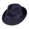 Hats - Jaxon Crushable C-Crown Fedora (navyblue)