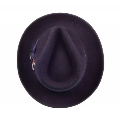 Hats - Jaxon Crushable C-Crown Fedora (navyblue) - Image 3