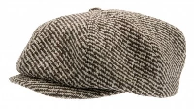 Flat Cap - CTH Ericson Branson Diagonal Stripe (brown)