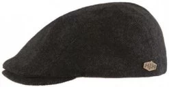 Flat Cap - MJM Daffy Eco Merino Wool (anthracite)