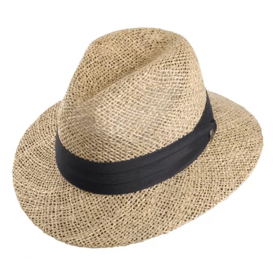 Hats - Jaxon Seagrass Straw Safari Fedora (natural)