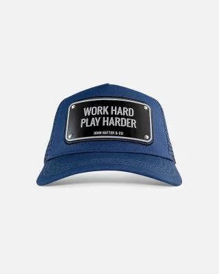 Caps - John Hatter - Work Hard Play Harder - Aluminium Edition (Navy) - Image 2