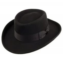 Hats - Jaxon Crushable Wool Gambler (black)