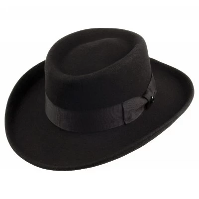 Hats - Jaxon Crushable Wool Gambler (black)