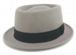 Hats - GÄrda Manarola Pork Pie Wool Hat (grey)