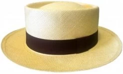 Hats - Maki Round Crown Panama With Brown Band (natural)
