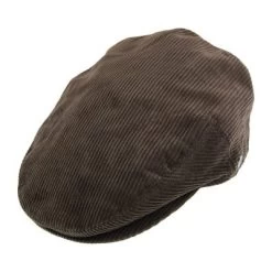 Flat Cap - Jaxon Hats Corduroy Flat Cap (brown)