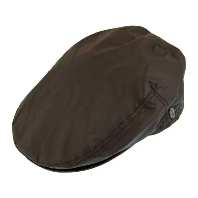 Flat Cap - Jaxon Hats Oil Cloth Flat Cap (brown)