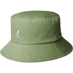 Hats - Kangol Washed Bucket (green)