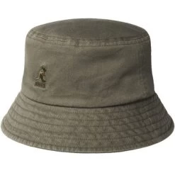 Hats - Kangol Washed Bucket (dark Gray)