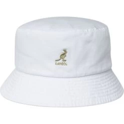 Hats - Kangol Washed Bucket (white)