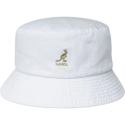 Hats - Kangol Washed Bucket (white)